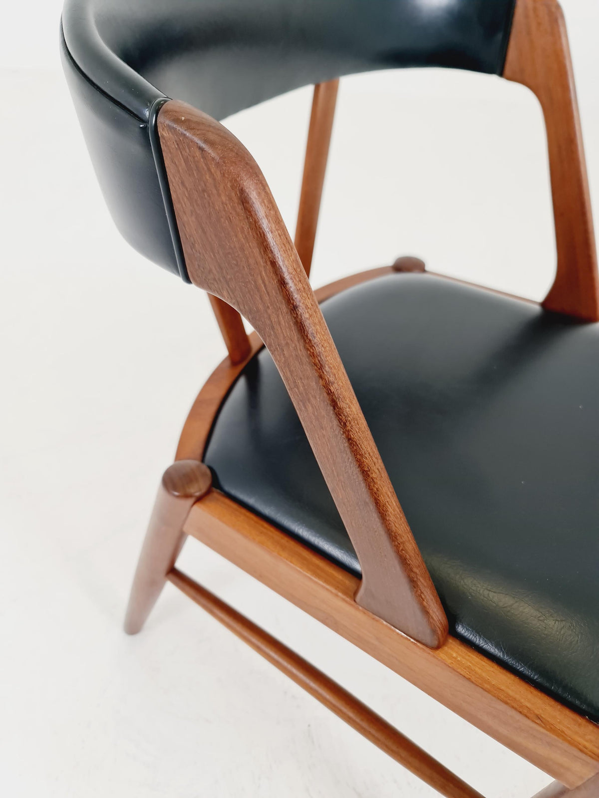 Rare Vintage Danish teak chair by johannes Andersen for Vamo ,Sönderborg Denmark , 1960s,