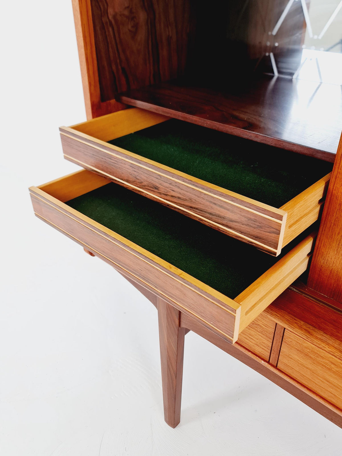 Mid-Century Modern Teak Highboard / Sideboard /Bar 1960s
