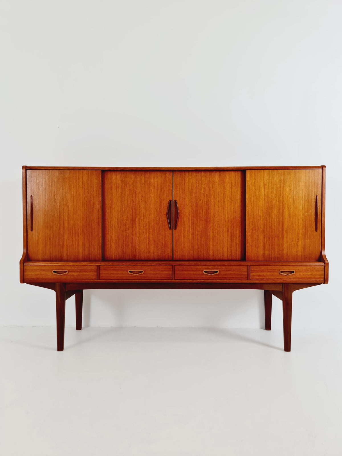 Mid-Century Modern Teak Highboard / Sideboard /Bar 1960s