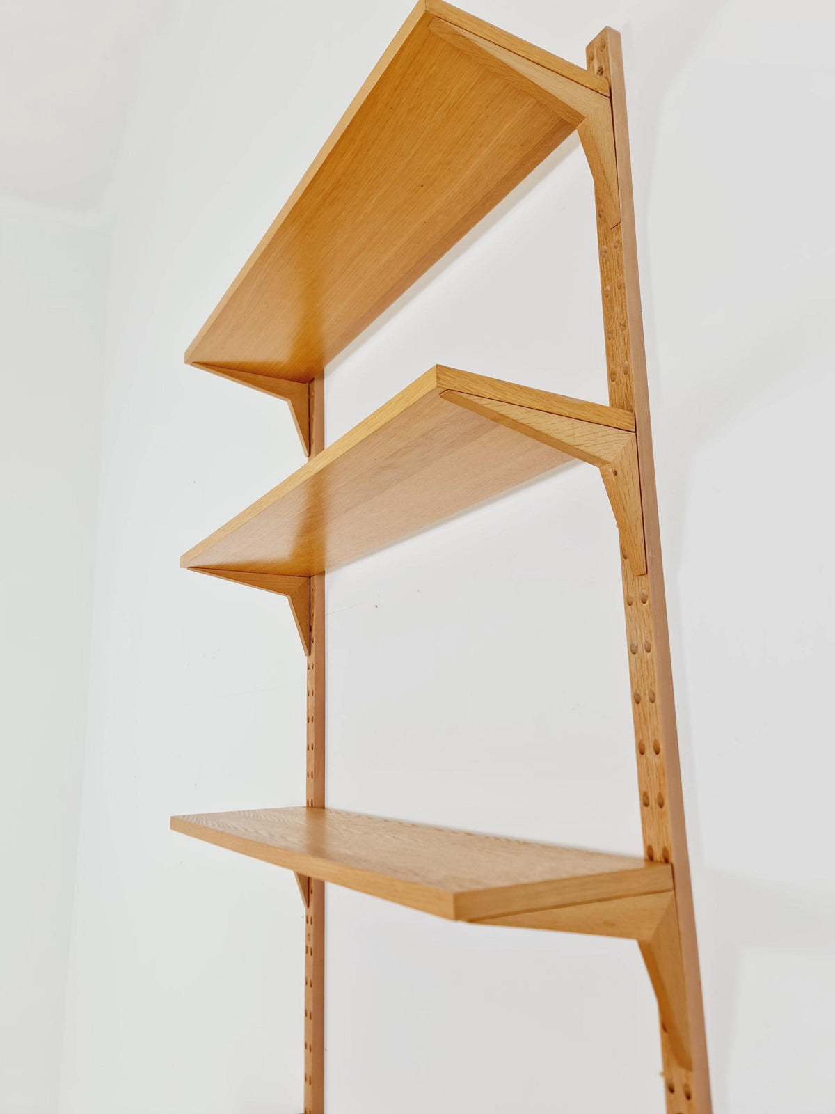 Midcentury Danish Oak Shelving Unit With Desk by Poul Cadovius, 1960s