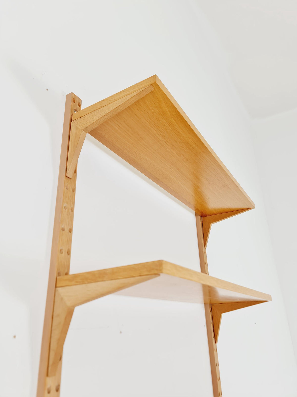 Midcentury Danish Oak Shelving Unit With Desk by Poul Cadovius, 1960s