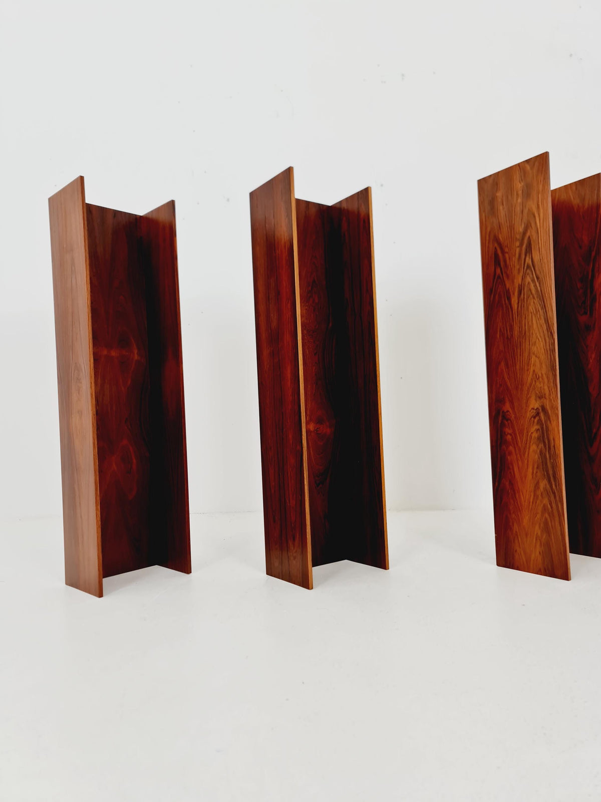 1 of 3 German Rosewood Wilheilm Renz for Walter Renz hanging shelf, 1960s