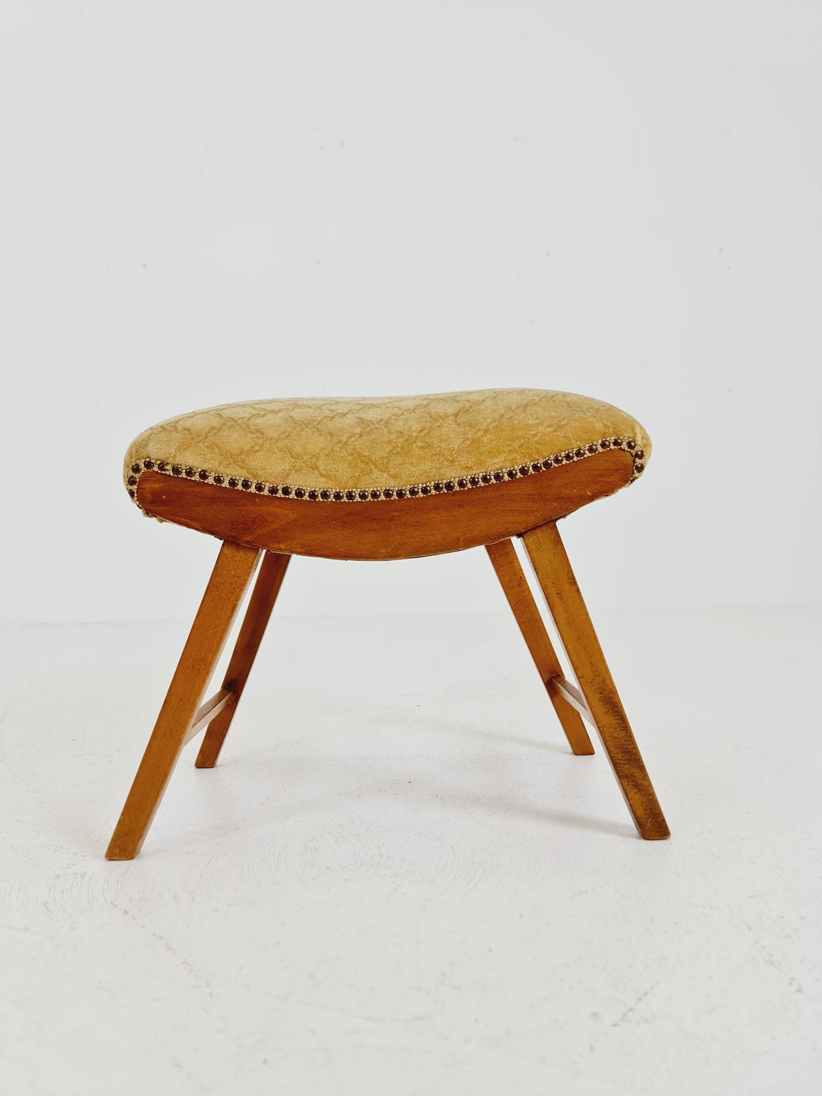 Mid century modern German ottoman/footstool make up stool from the 50s