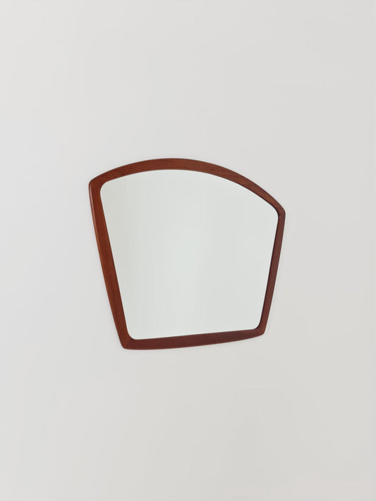 Big Danish mid-century Modern wall-mounted mirror, By Aarhus Denmark 1960s