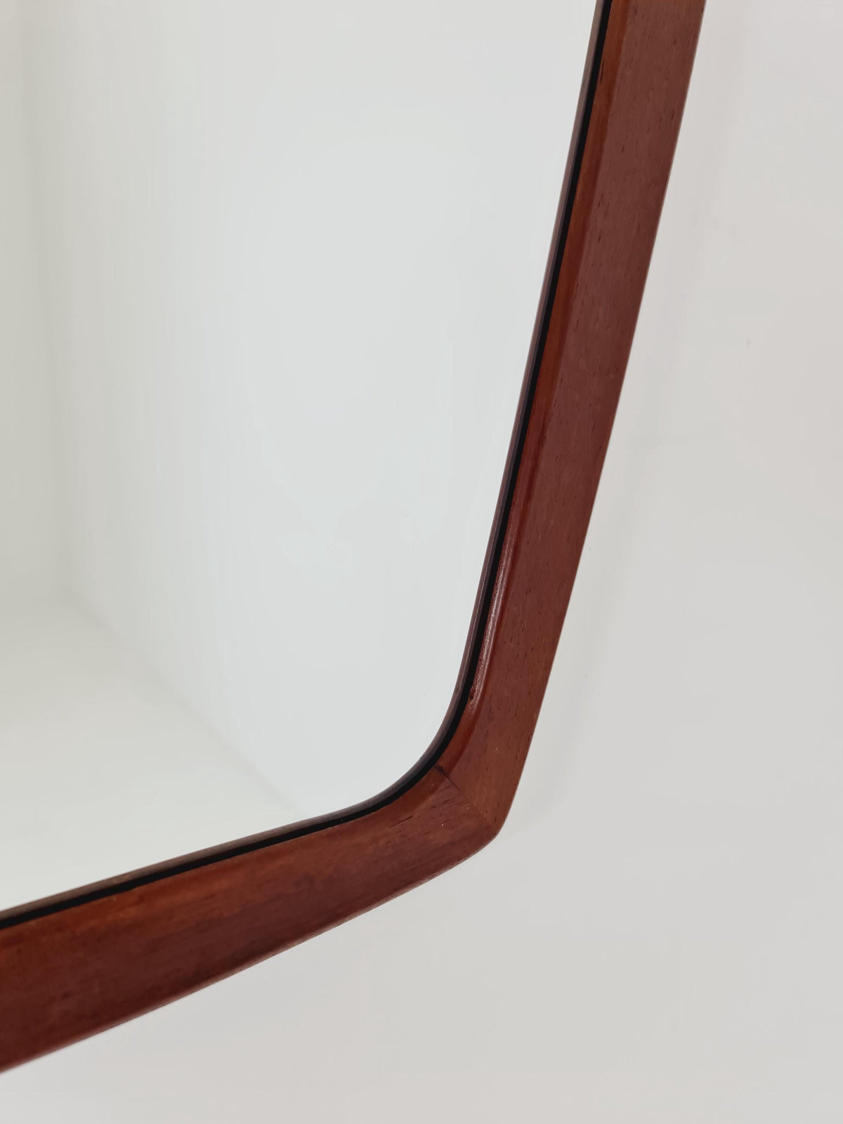 Big Danish mid-century Modern wall-mounted mirror, By Aarhus Denmark 1960s