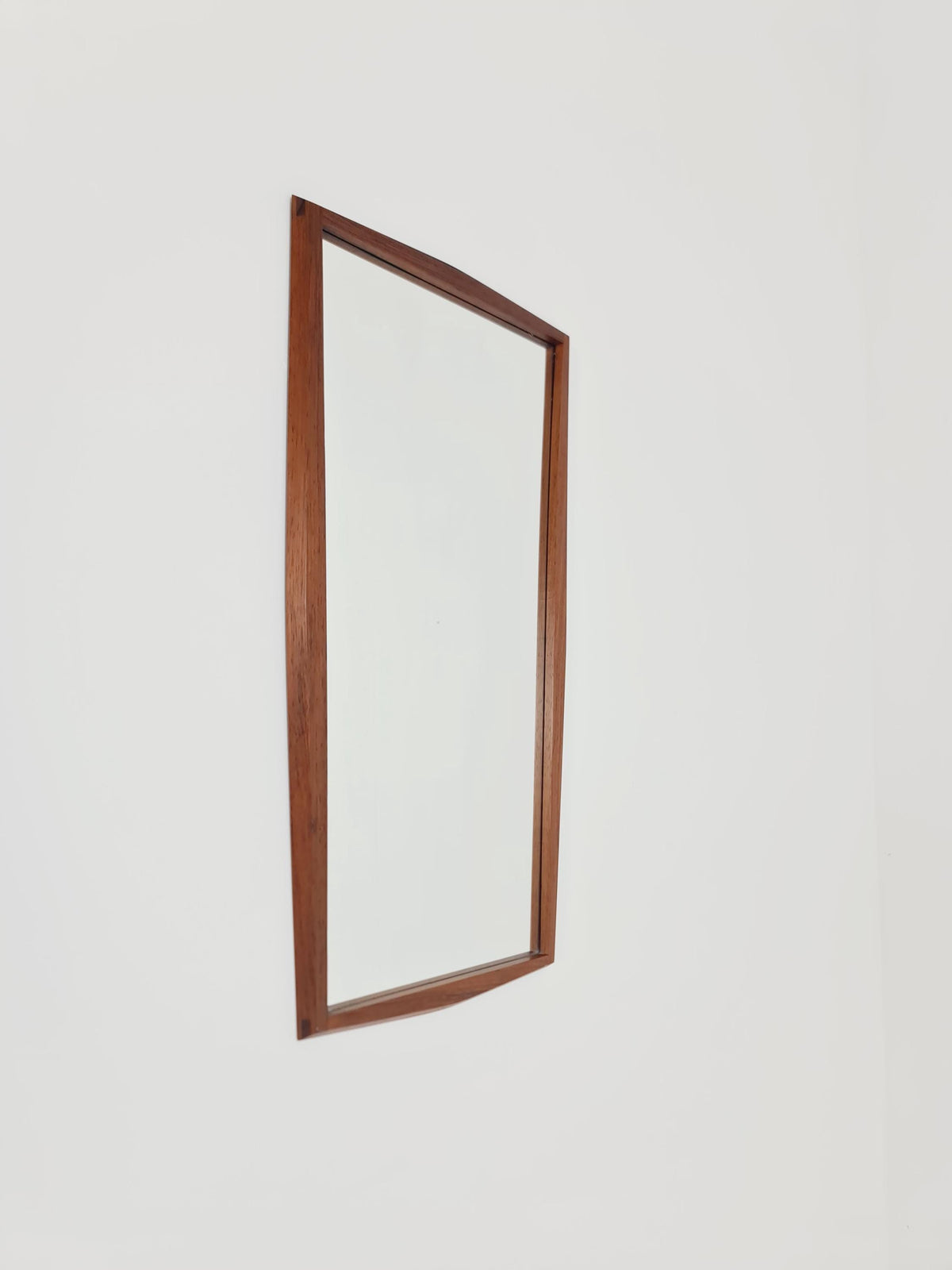 Rosewood Danish mid-century Modern wall-mounted mirror By Jansen Spejle no 603 , 1960s