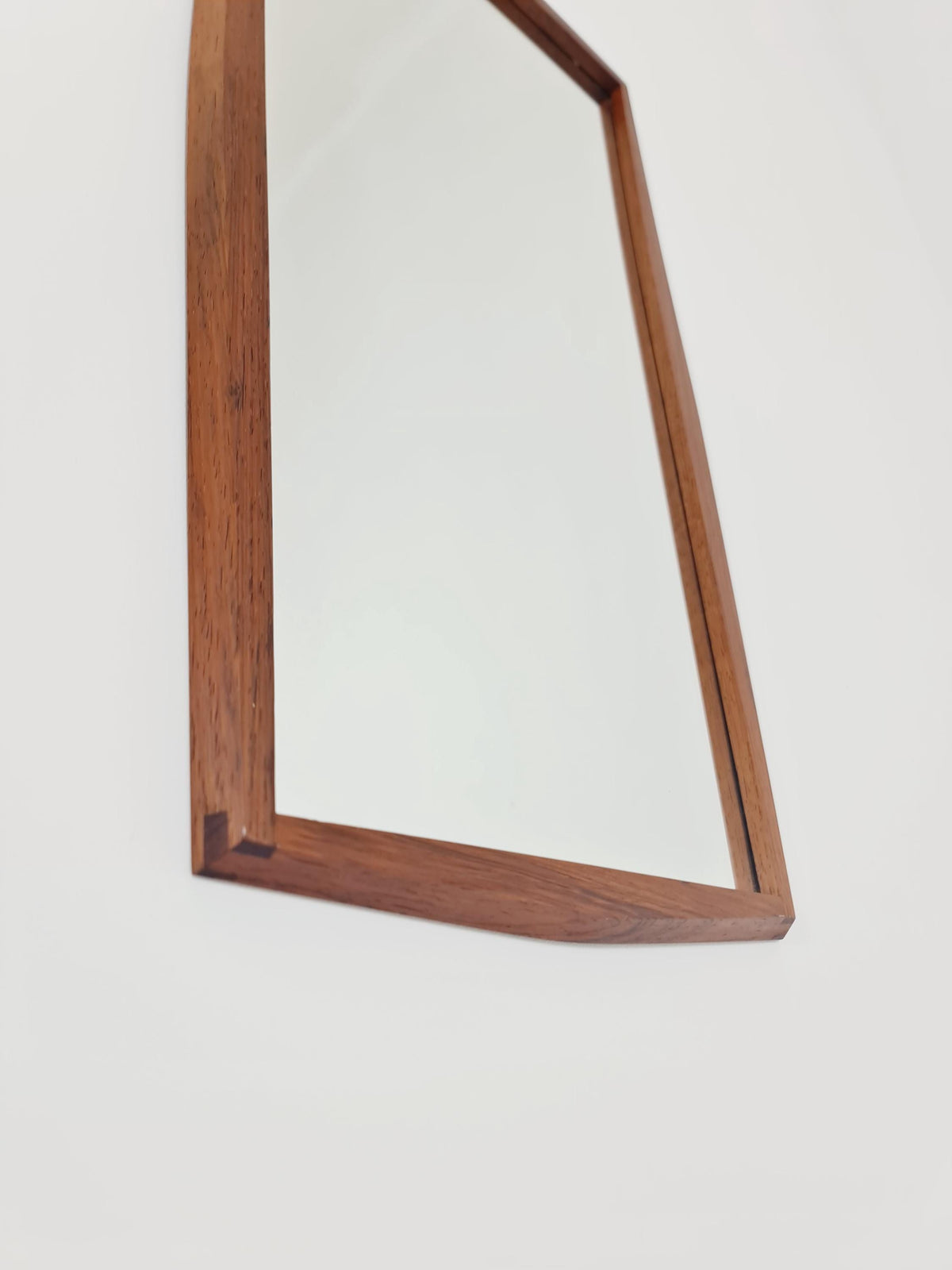 Rosewood Danish mid-century Modern wall-mounted mirror By Jansen Spejle no 603 , 1960s