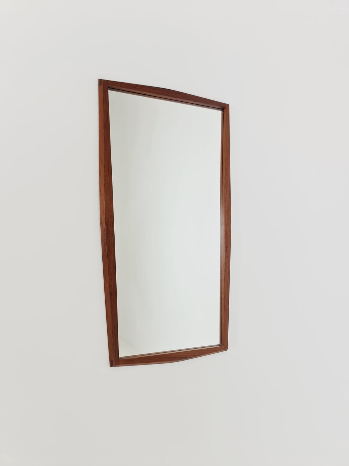 Rosewood Danish mid-century Modern wall-mounted mirror By Jansen Spejle no 603 , 1960s