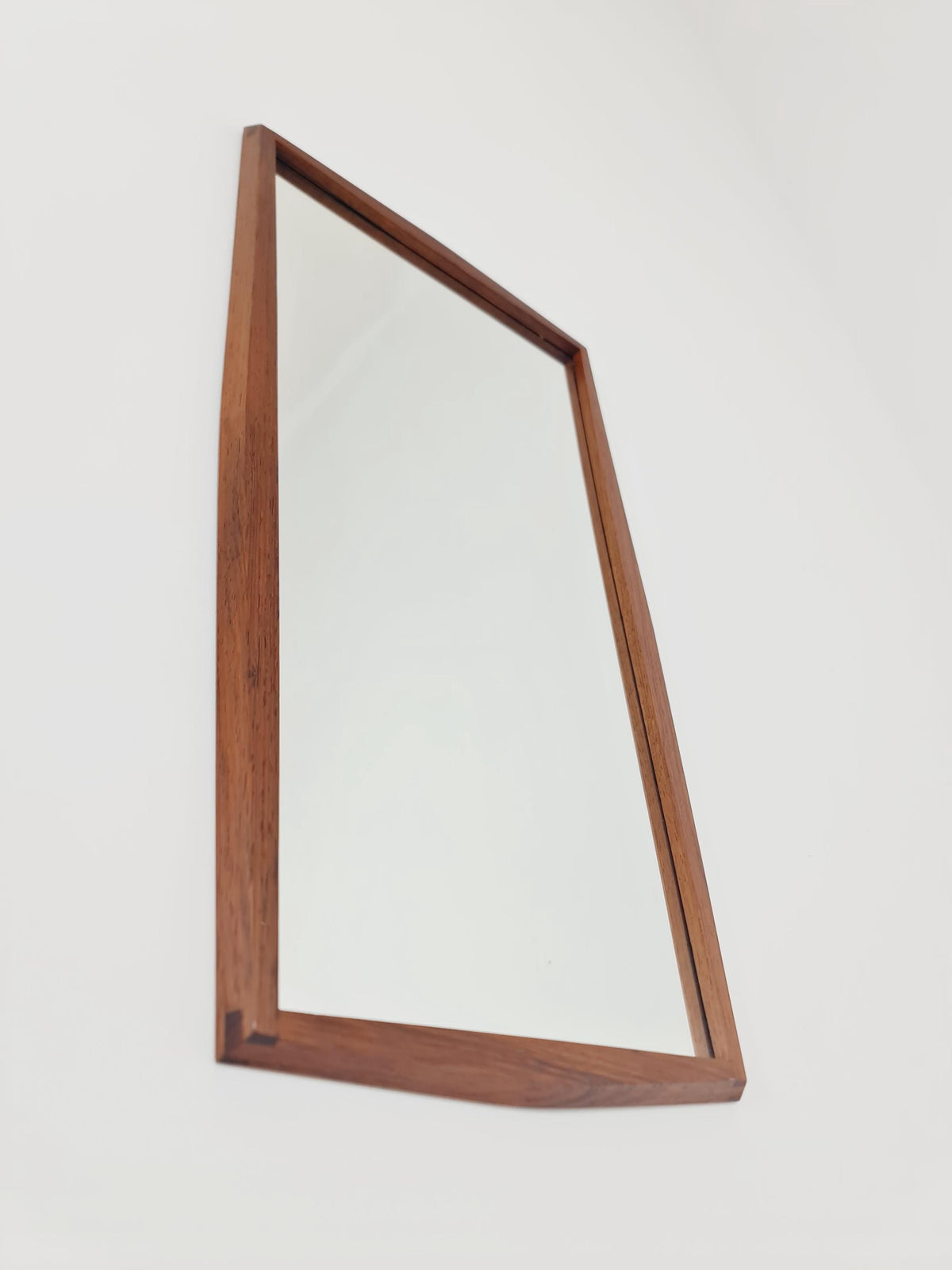 Rosewood Danish mid-century Modern wall-mounted mirror By Jansen Spejle no 603 , 1960s