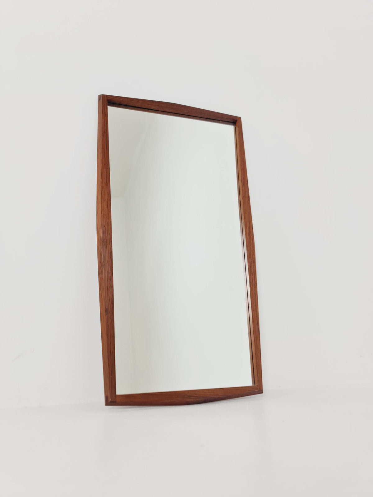 Rosewood Danish mid-century Modern wall-mounted mirror By Jansen Spejle no 603 , 1960s