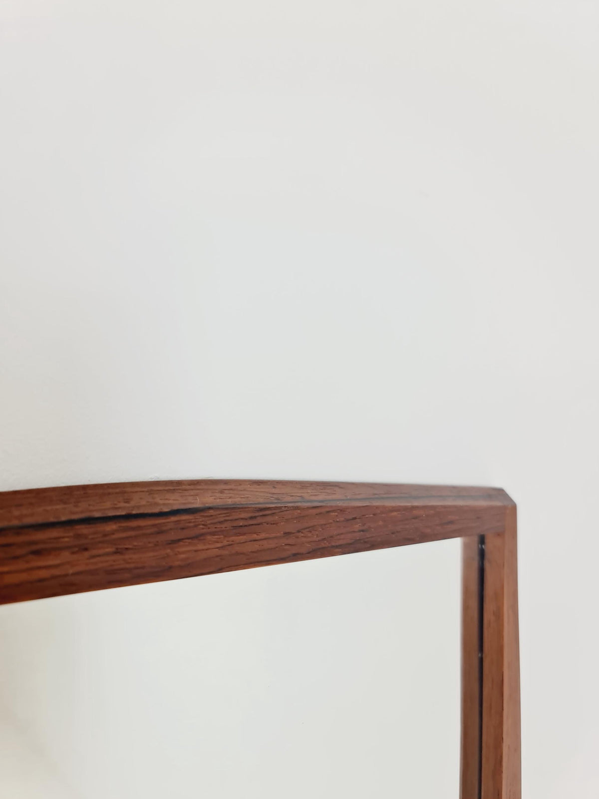 Rosewood Danish mid-century Modern wall-mounted mirror By Jansen Spejle no 603 , 1960s