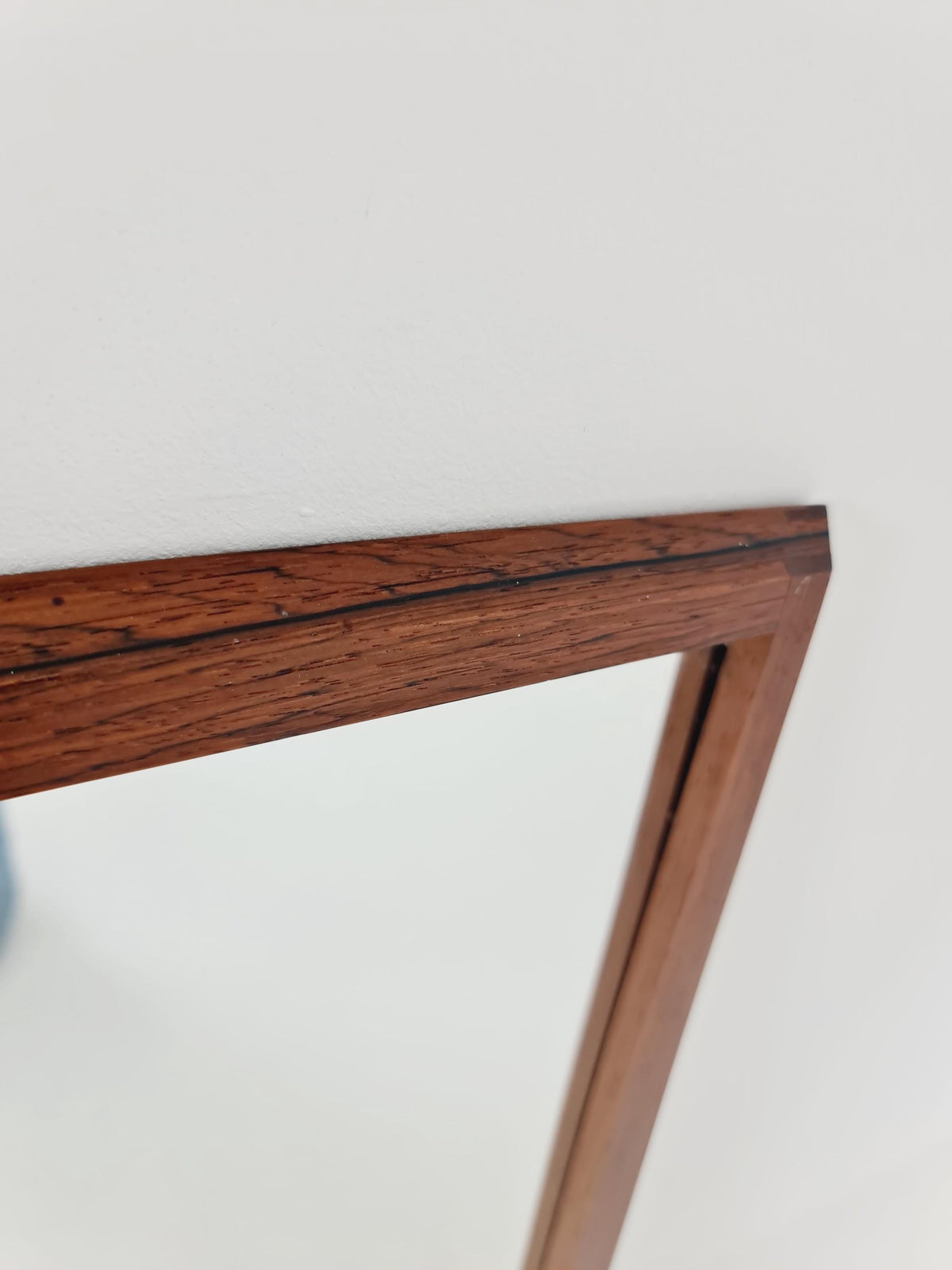 Rosewood Danish mid-century Modern wall-mounted mirror By Jansen Spejle no 603 , 1960s