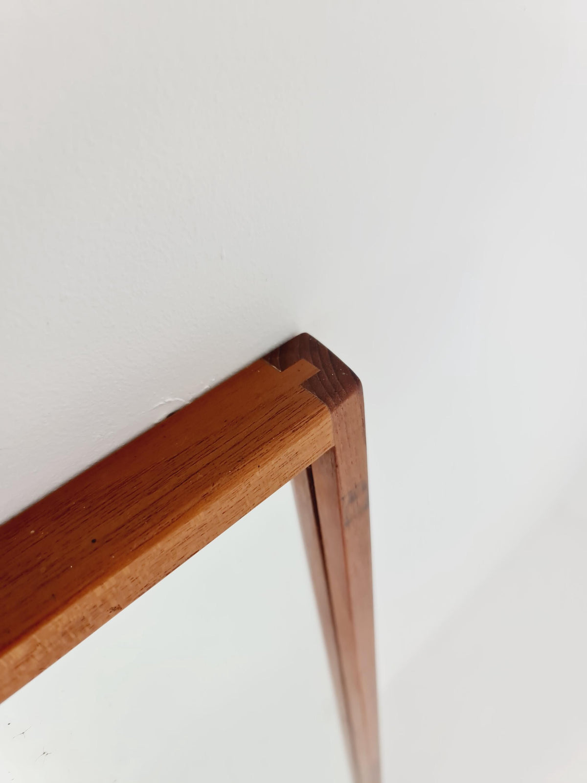 Teak Danish mid-century Modern wall-mounted mirror By Aksel Kjersgaard , 1960s