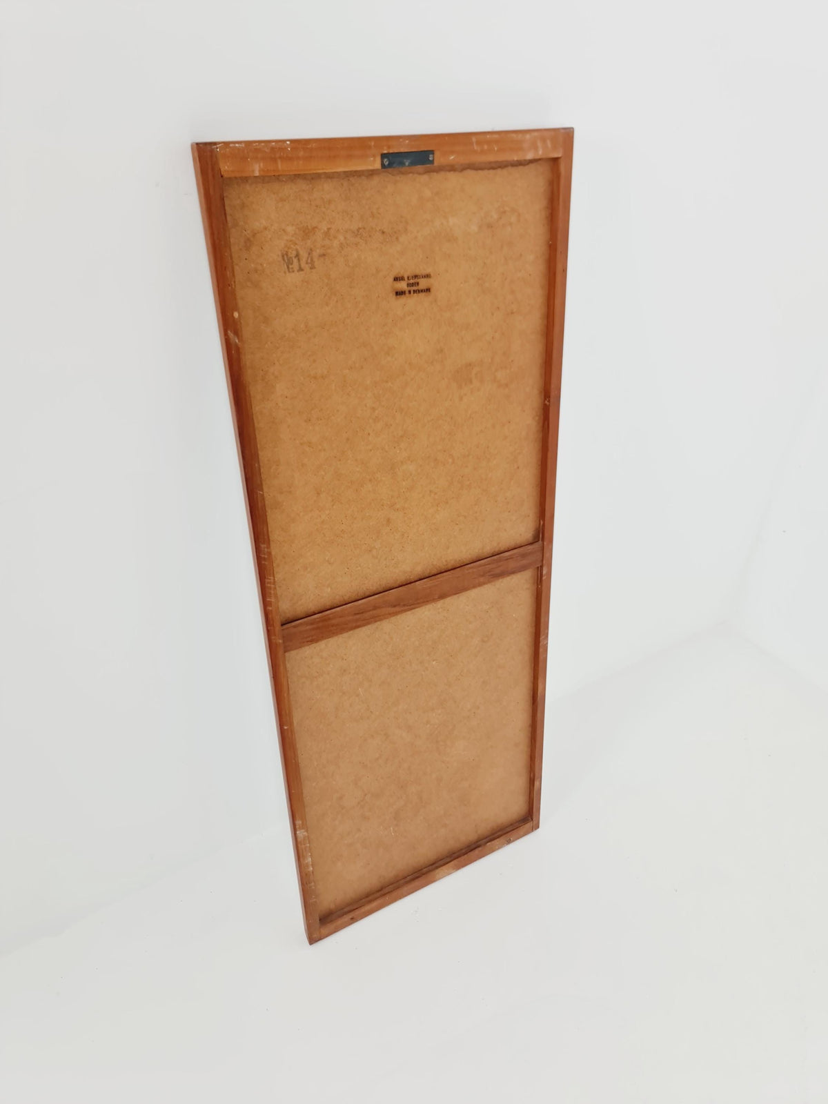 Teak Danish mid-century Modern wall-mounted mirror By Aksel Kjersgaard , 1960s