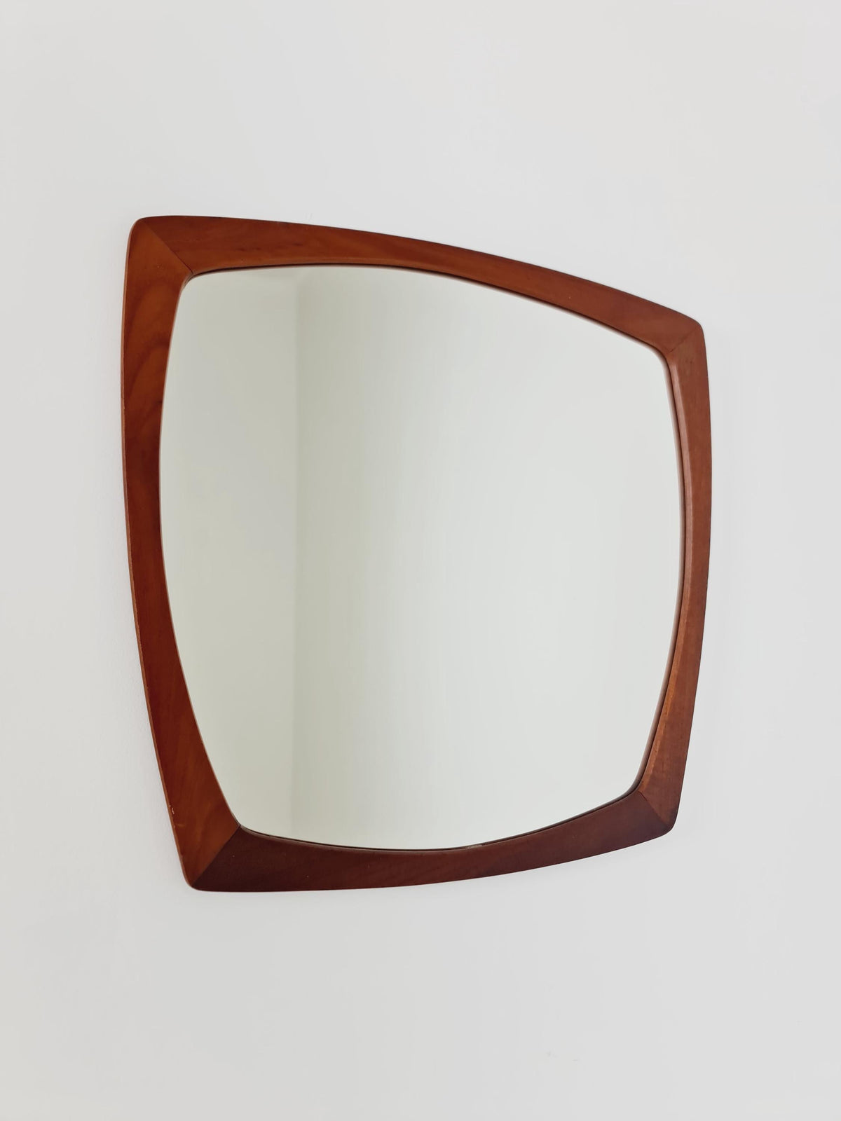 Danish mid-century Modern wall-mounted mirror, By Aarhus Denmark 1960s