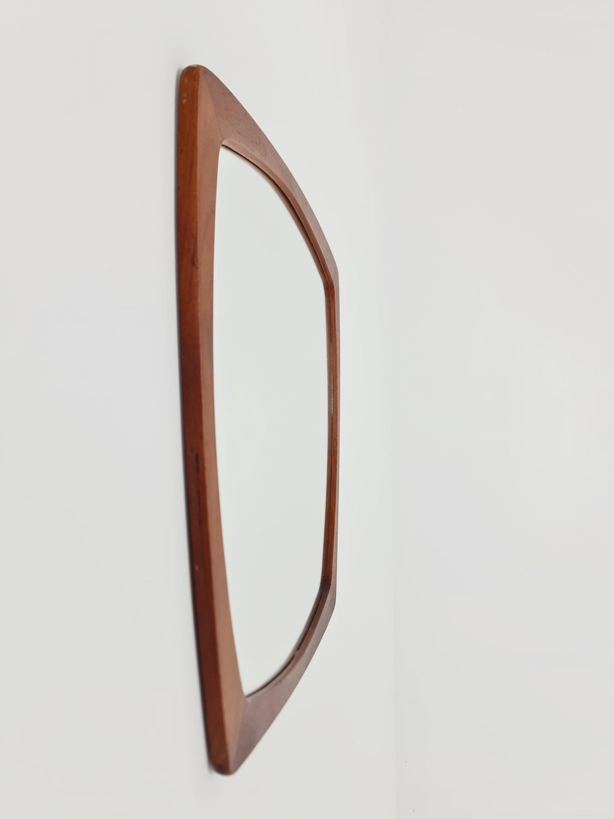 Danish mid-century Modern wall-mounted mirror, By Aarhus Denmark 1960s