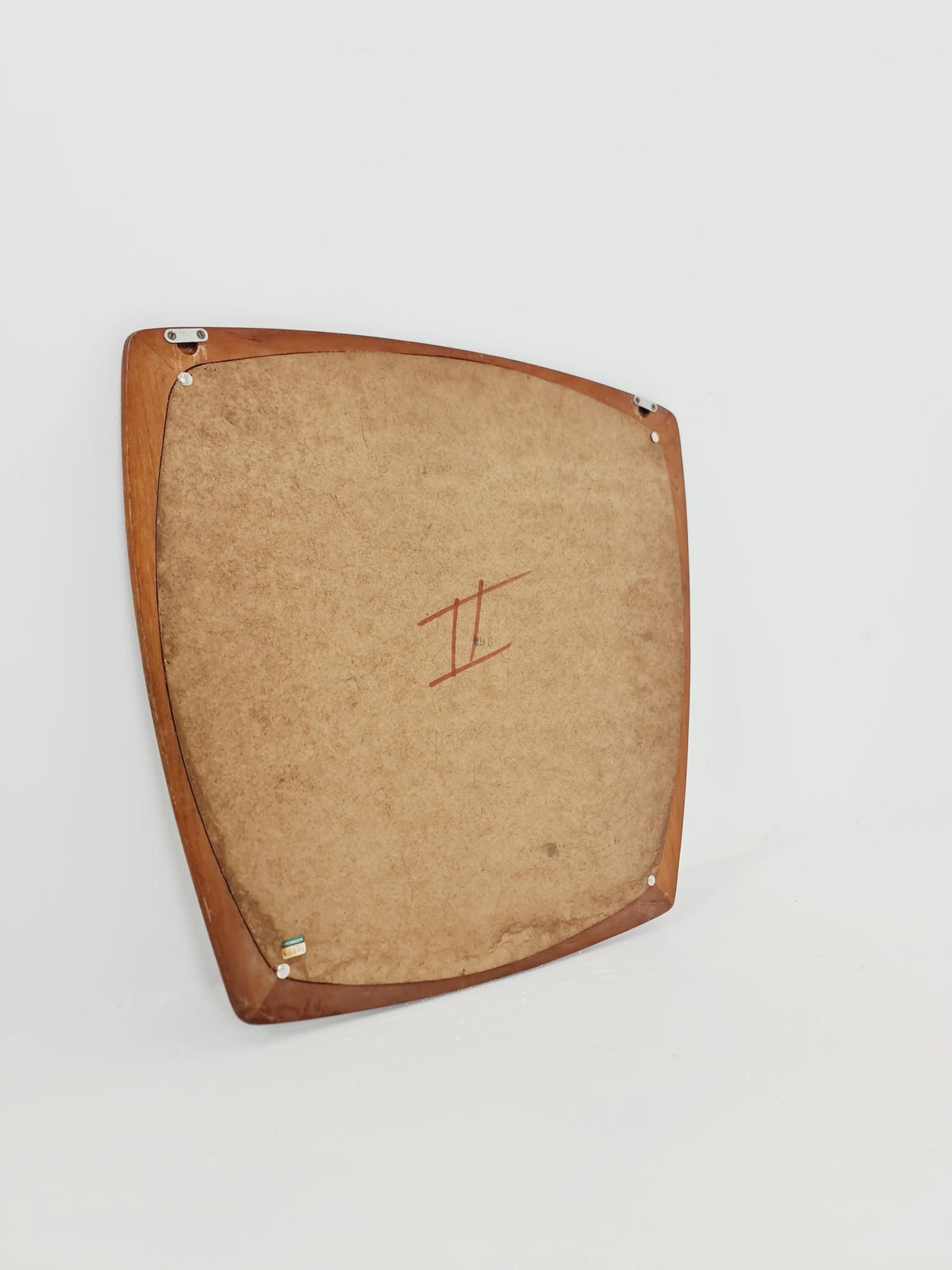 Danish mid-century Modern wall-mounted mirror, By Aarhus Denmark 1960s