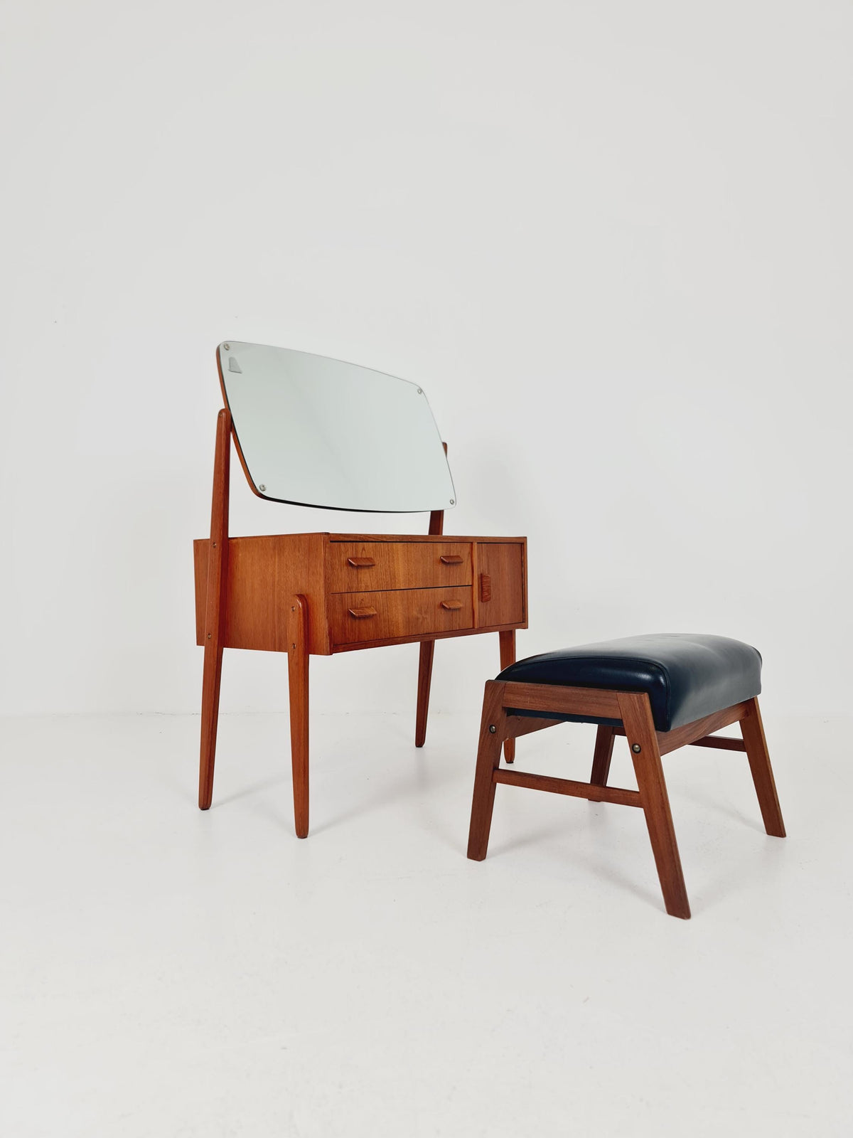 Rare Mid Century Modern Danish Teak vanity table/ make up table by Olhom Möbelfabrik , 1960