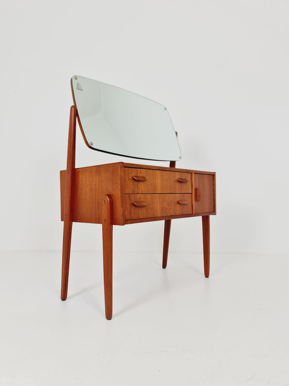 Rare Mid Century Modern Danish Teak vanity table/ make up table by Olhom Möbelfabrik , 1960