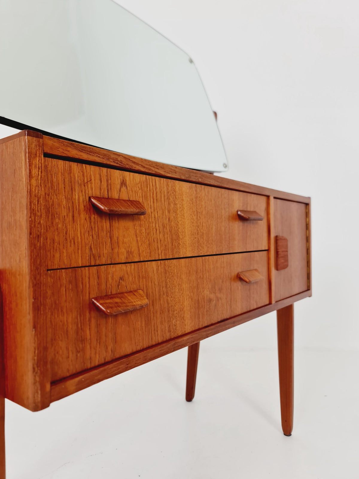 Rare Mid Century Modern Danish Teak vanity table/ make up table by Olhom Möbelfabrik , 1960
