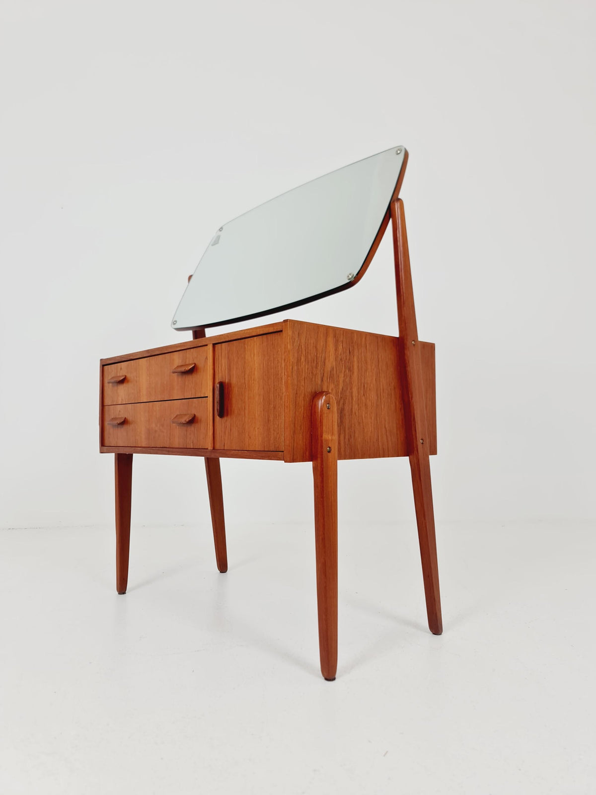 Rare Mid Century Modern Danish Teak vanity table/ make up table by Olhom Möbelfabrik , 1960