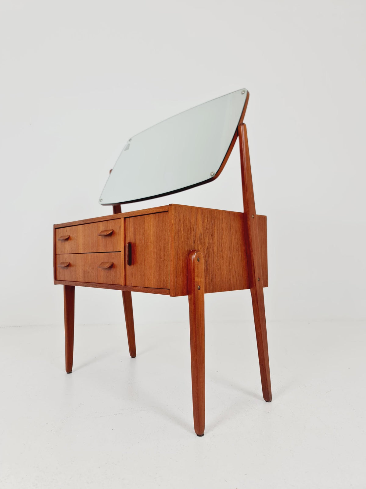 Rare Mid Century Modern Danish Teak vanity table/ make up table by Olhom Möbelfabrik , 1960