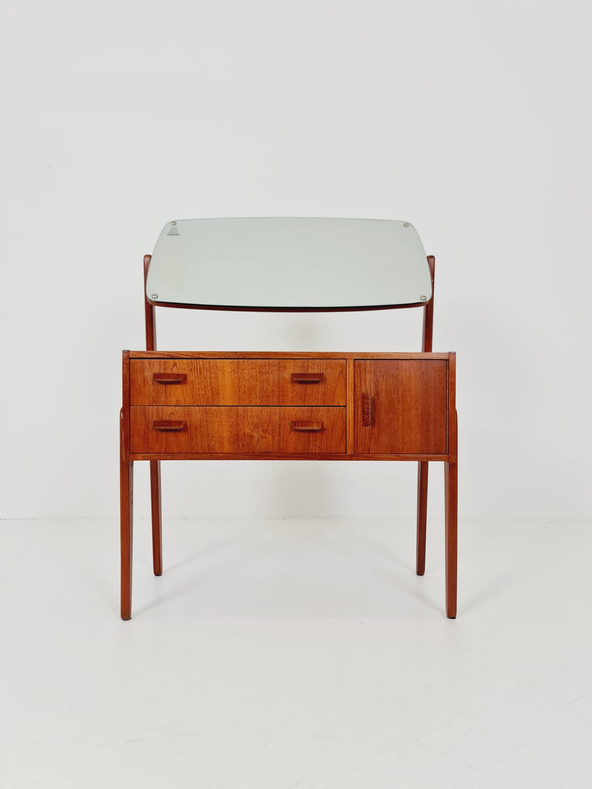 Rare Mid Century Modern Danish Teak vanity table/ make up table by Olhom Möbelfabrik , 1960