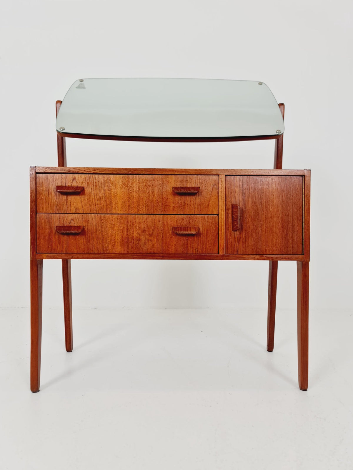 Rare Mid Century Modern Danish Teak vanity table/ make up table by Olhom Möbelfabrik , 1960