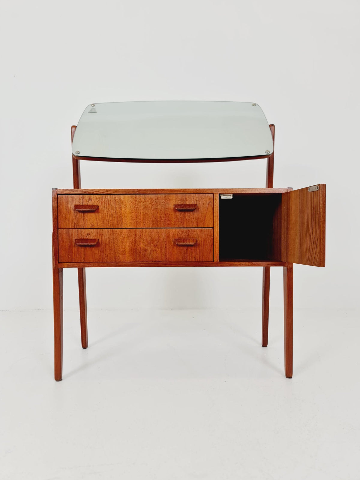Rare Mid Century Modern Danish Teak vanity table/ make up table by Olhom Möbelfabrik , 1960