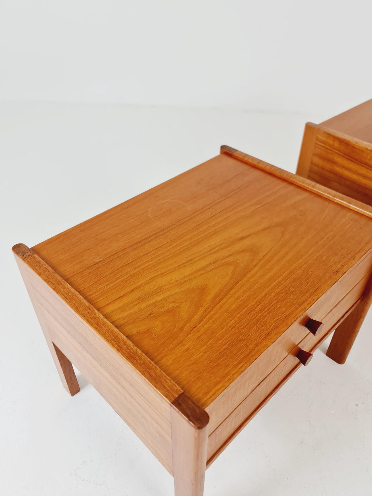 Mid century Danish teak side tables/ Bedside tables/ Nightstands, Denmark, 1960s, set of 2