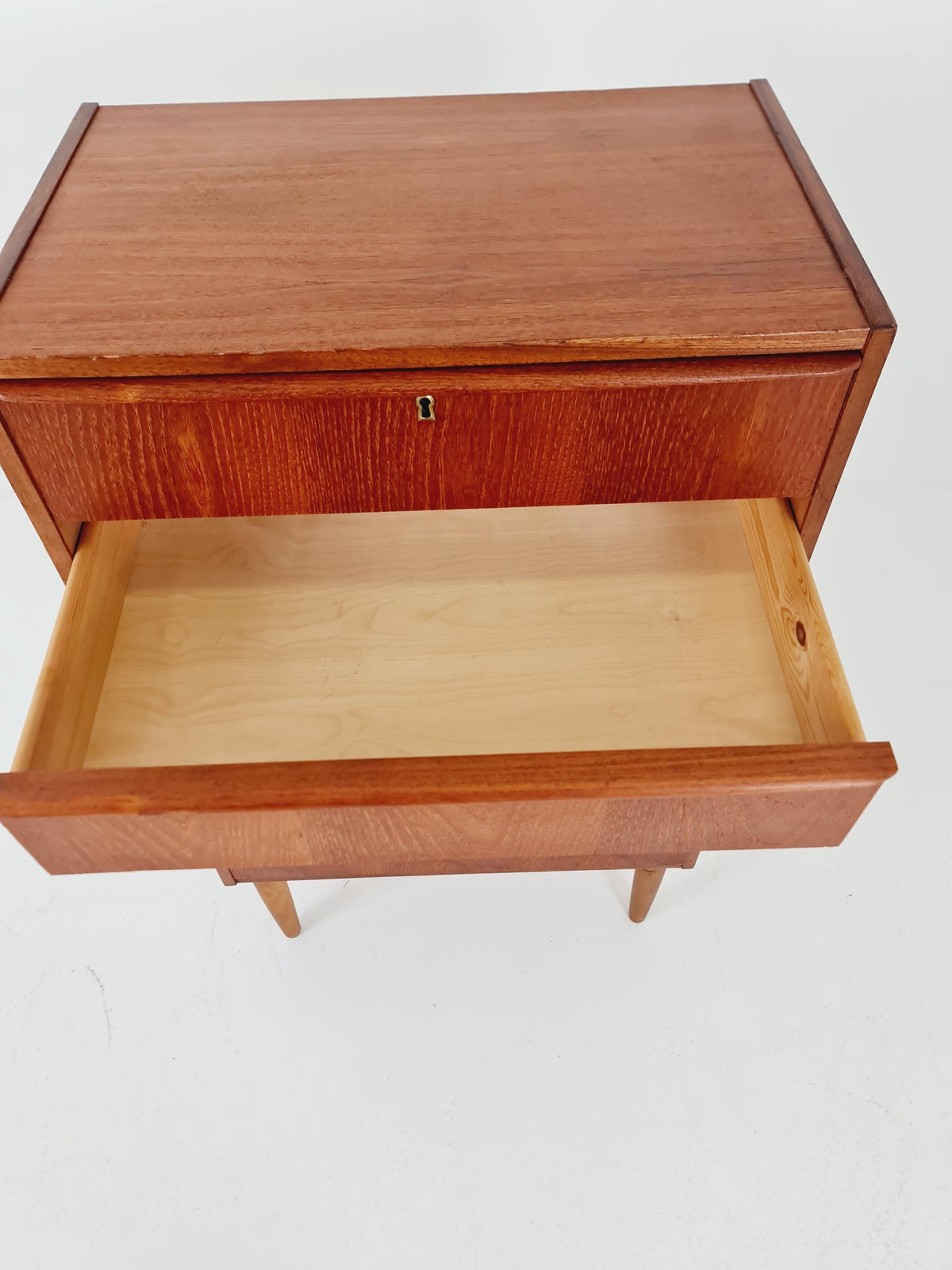 Midcentury danish design chest of drawers tallboy 1960s