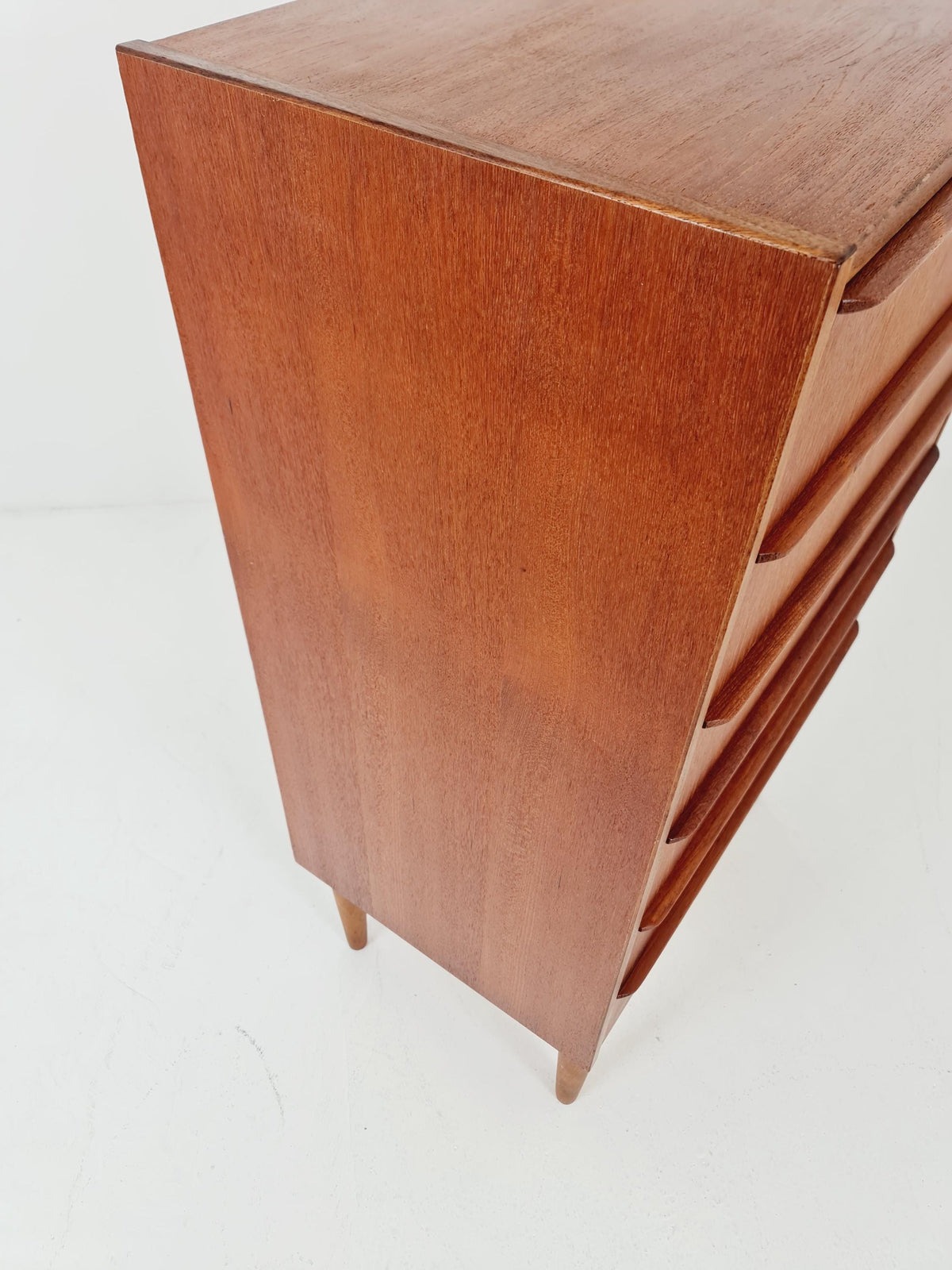 Midcentury danish design chest of drawers tallboy 1960s