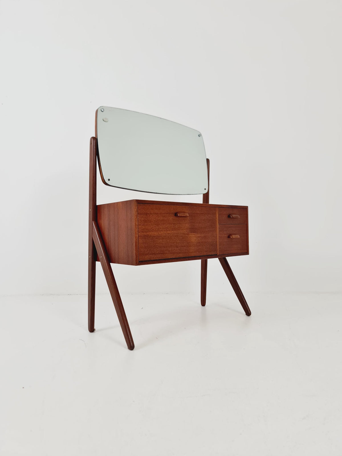 Rare Mid Century Modern Danish Teak vanity table/ make up table by Olhom Möbelfabrik , 1960
