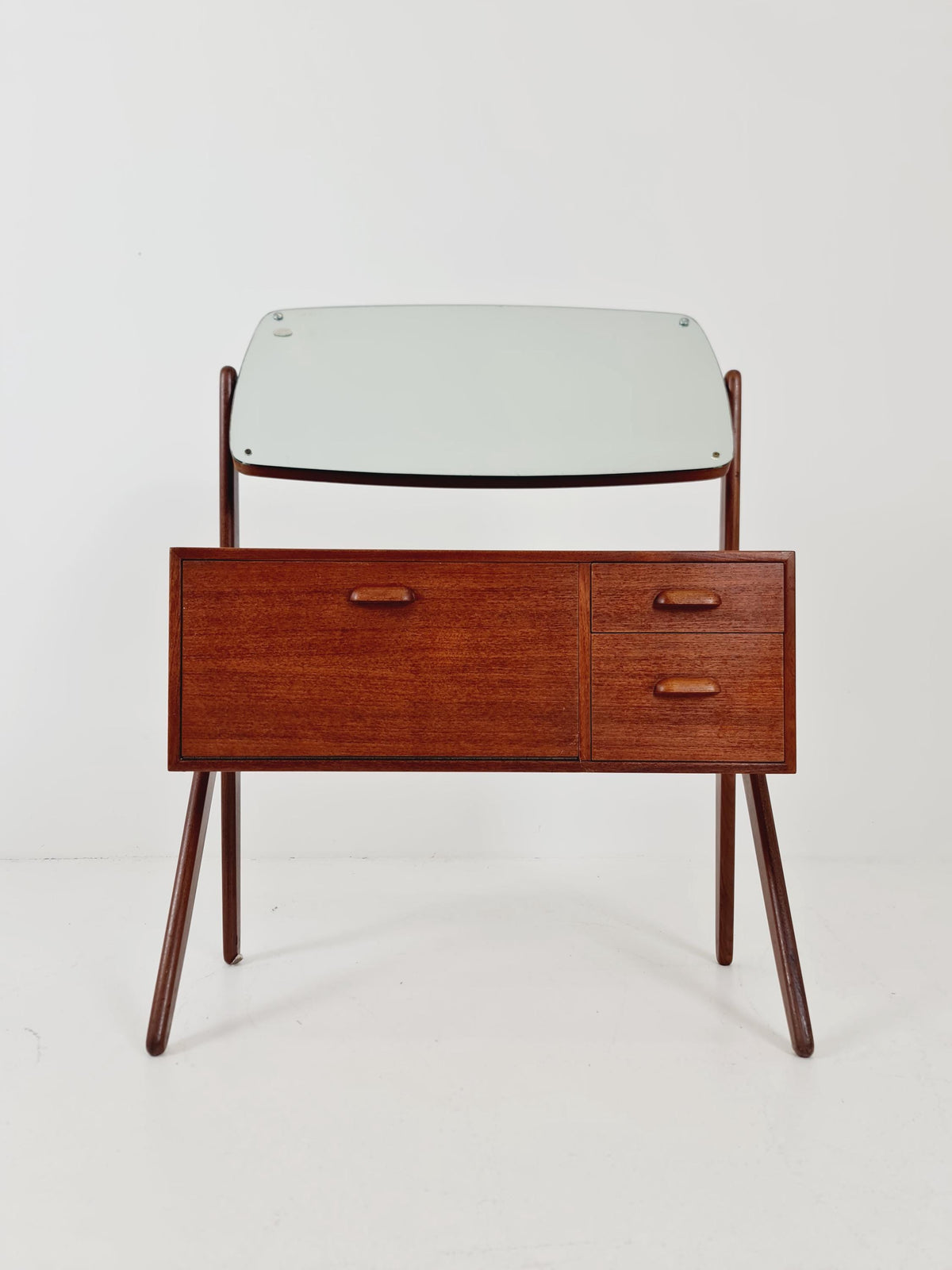 Rare Mid Century Modern Danish Teak vanity table/ make up table by Olhom Möbelfabrik , 1960