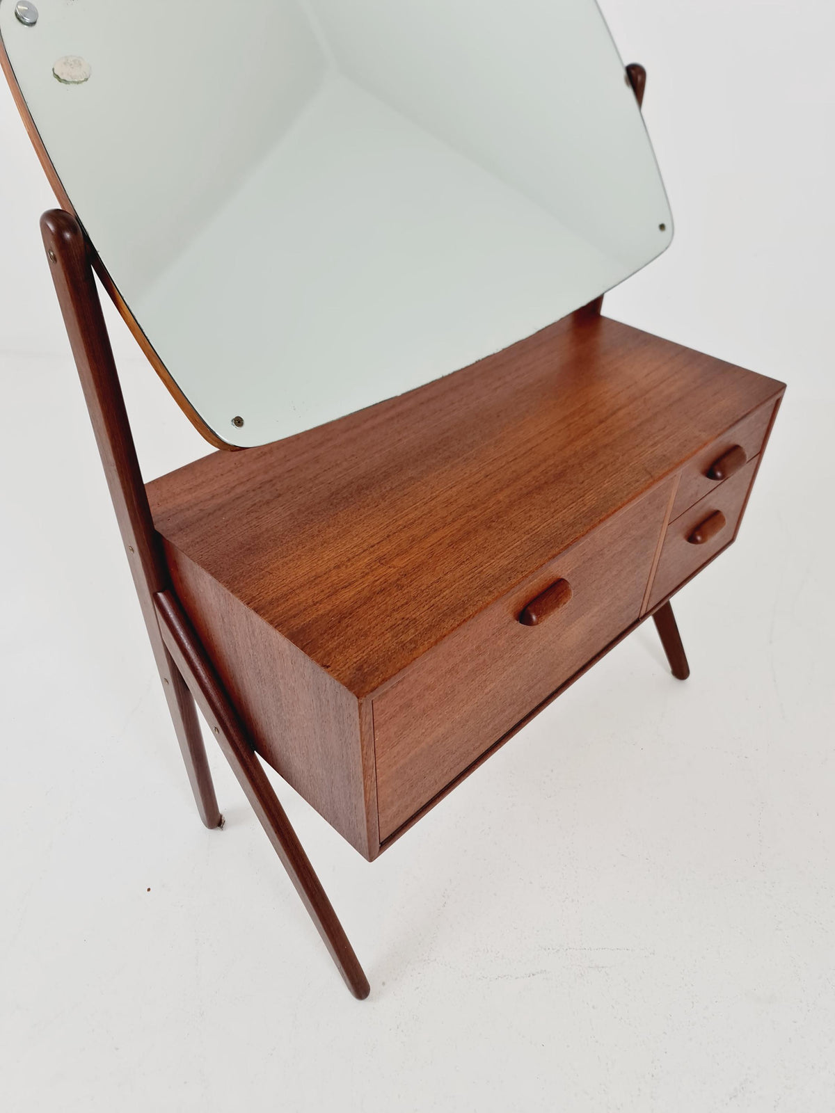 Rare Mid Century Modern Danish Teak vanity table/ make up table by Olhom Möbelfabrik , 1960