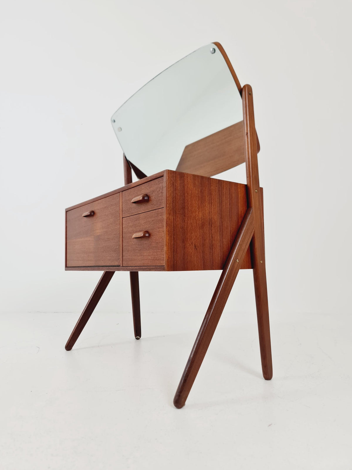 Rare Mid Century Modern Danish Teak vanity table/ make up table by Olhom Möbelfabrik , 1960