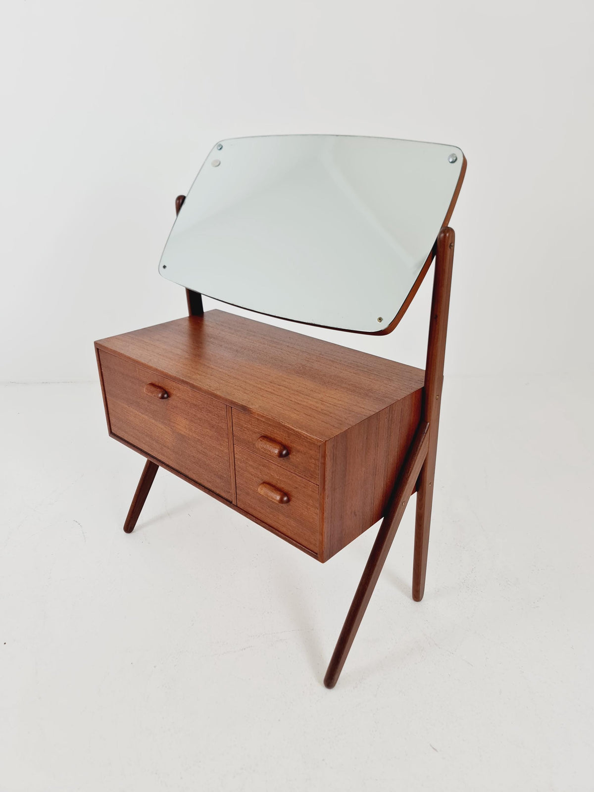 Rare Mid Century Modern Danish Teak vanity table/ make up table by Olhom Möbelfabrik , 1960