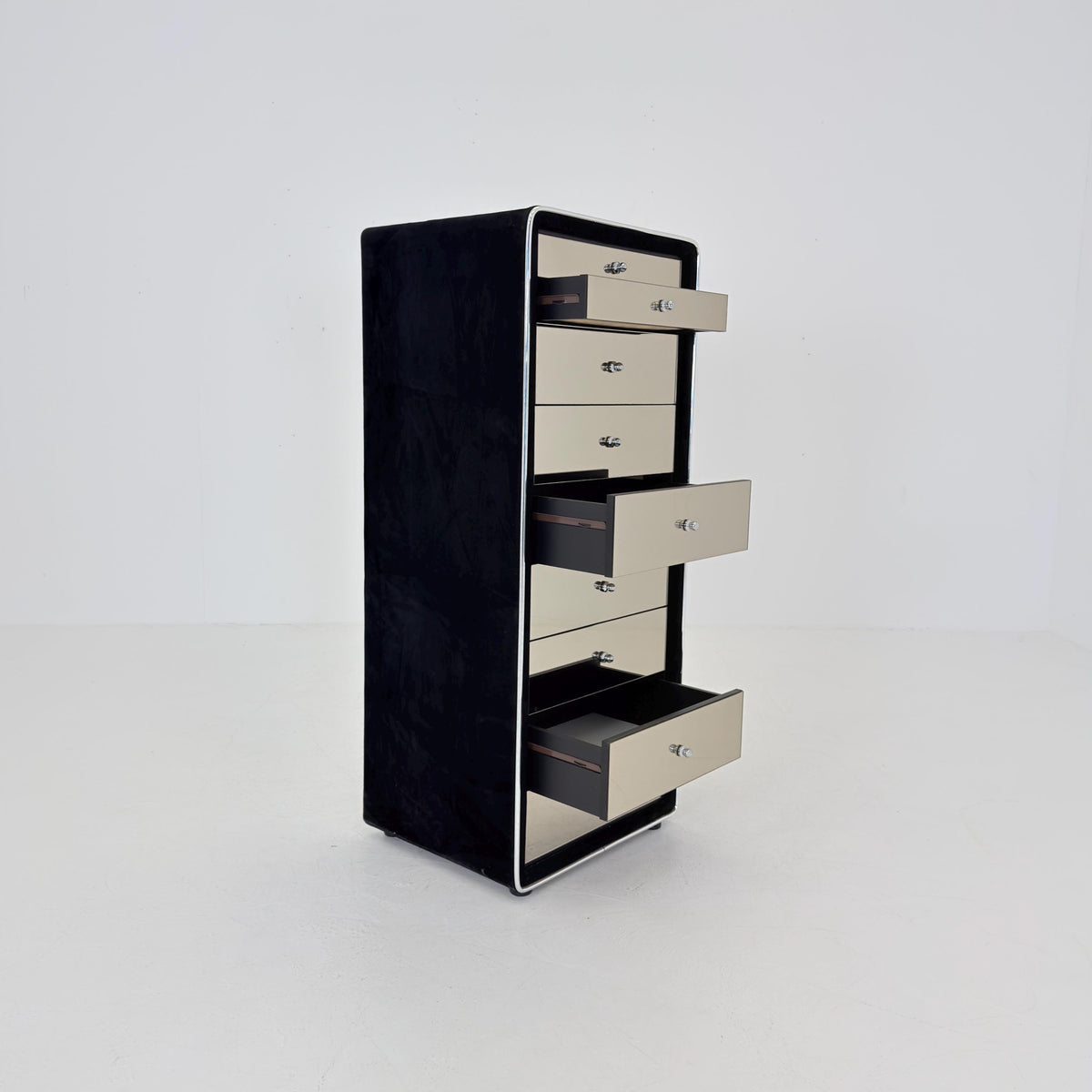 Mid-Century Mirrored Chest of Drawers by RUF International, Germany, 1970s