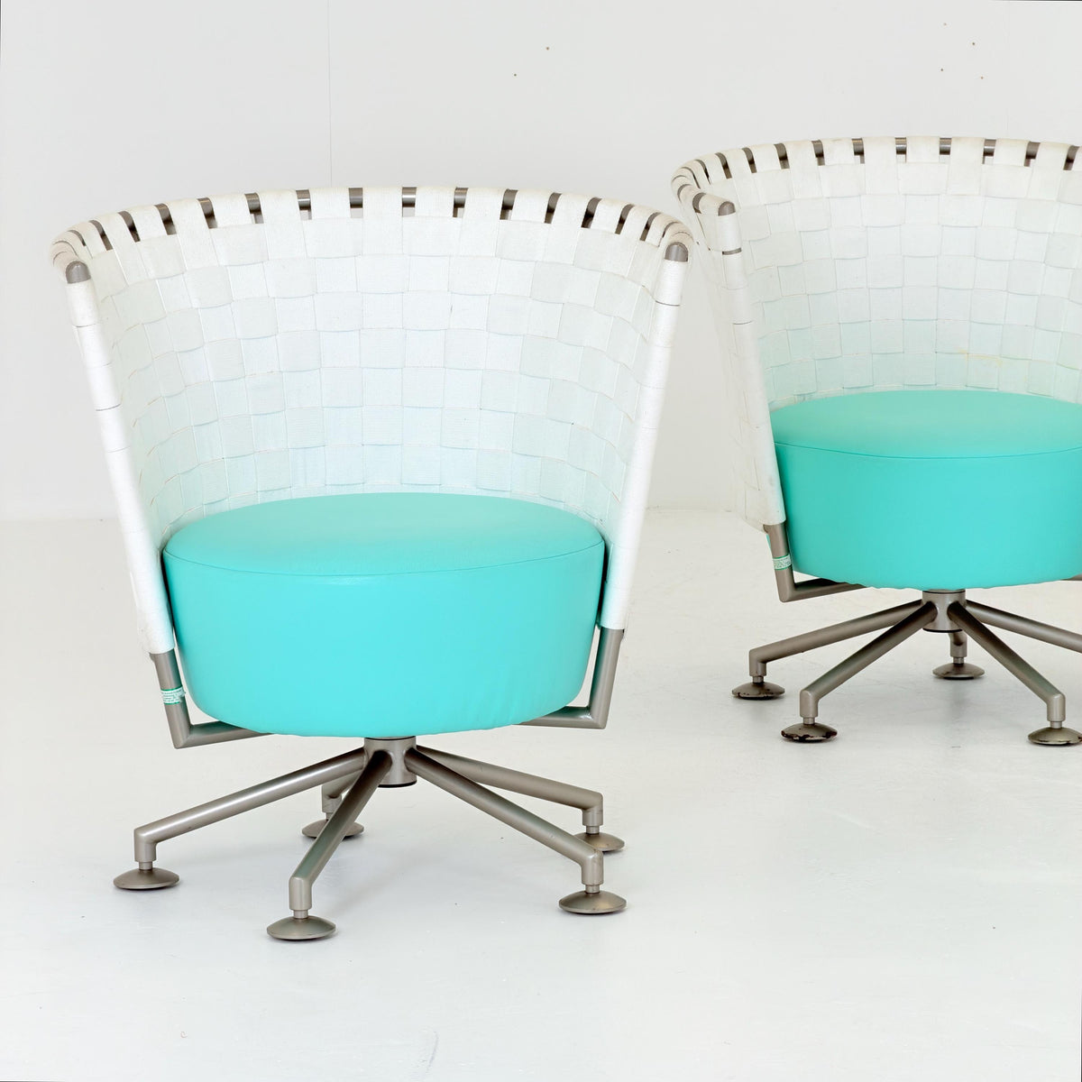 Set of 4 Mid century modern Peter Maly Circus Lounge Chairs for COR Germany, 1990s