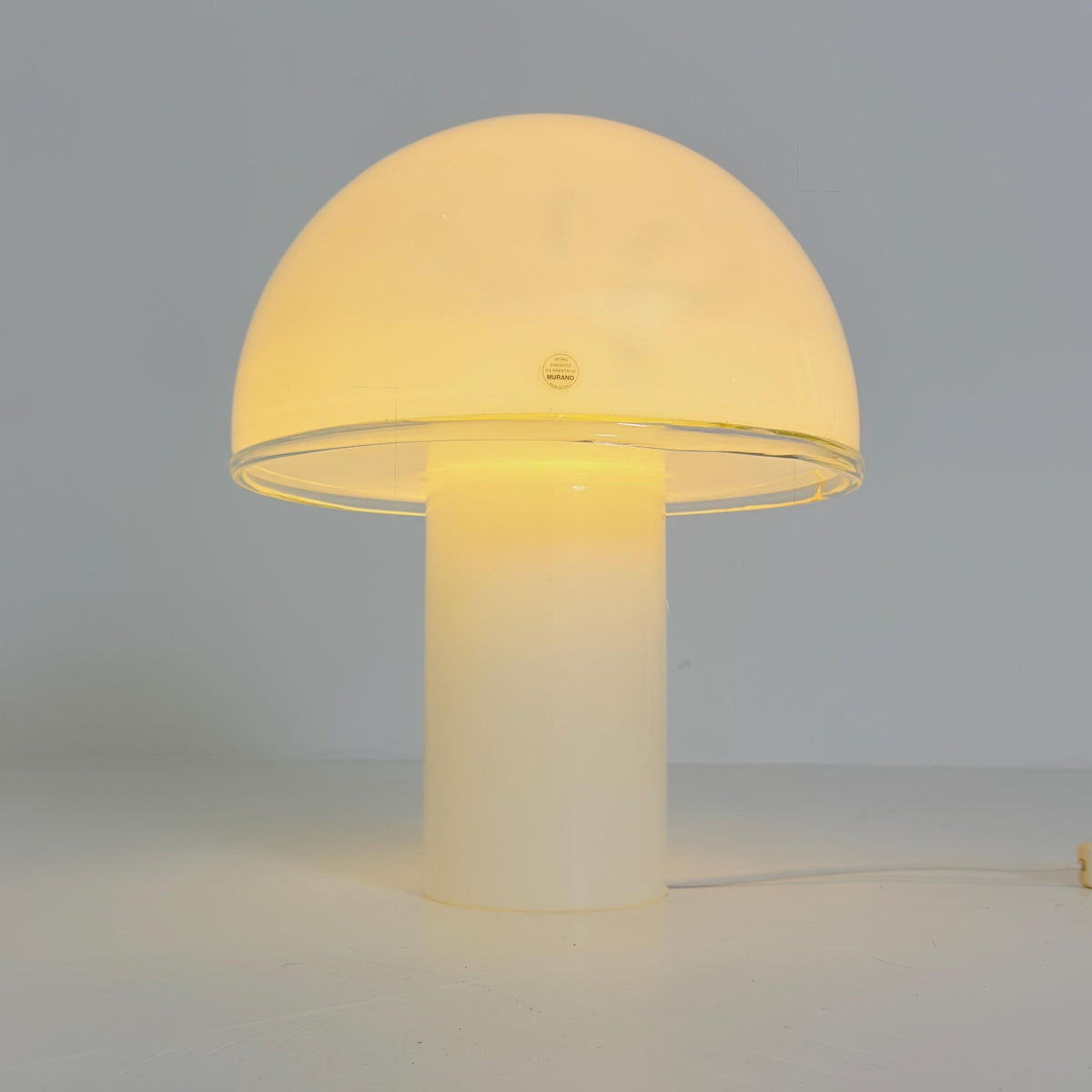 Mid century Artemide Onfale Grande XL Mushroom Table Lamp by Luciano Vistosi, 1990s Italy