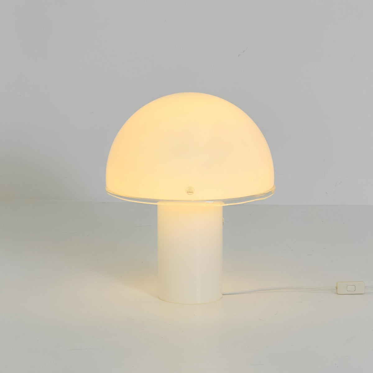 Mid century Artemide Onfale Grande XL Mushroom Table Lamp by Luciano Vistosi, 1990s Italy