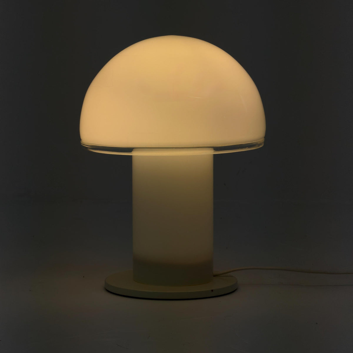 Set of 2 Mid century Artemide Onfale Piccolo Mushroom Table Lamp by Luciano Vistosi, 1990s Italy