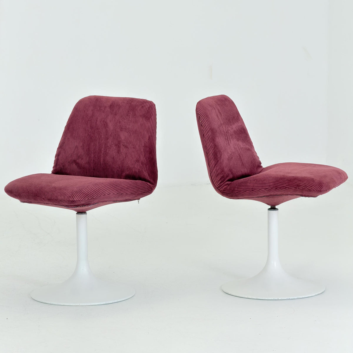 Set of 4 Vintage Vinga Tulip Dining Chairs, Space Age Design, Germany 1970s