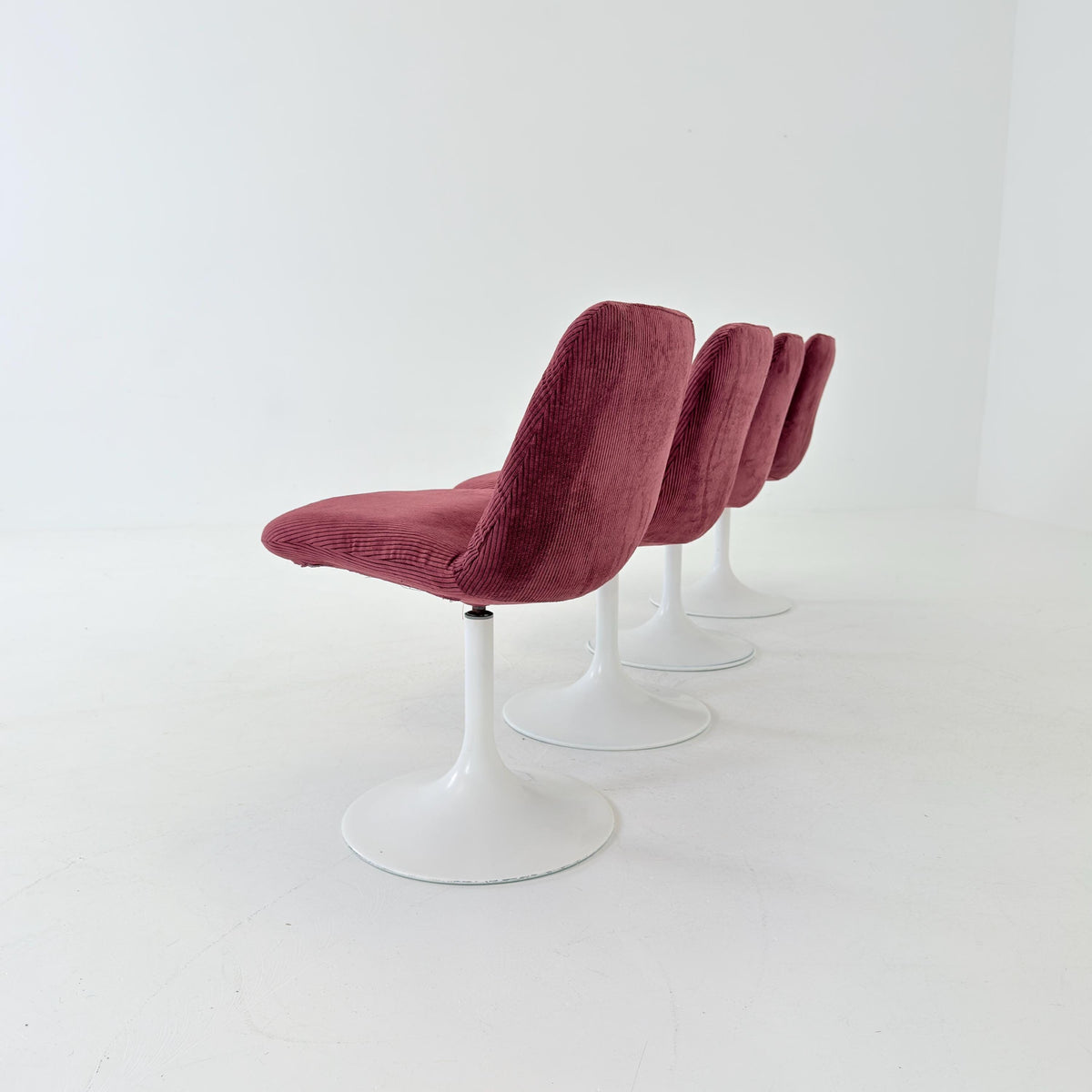 Set of 4 Vintage Vinga Tulip Dining Chairs, Space Age Design, Germany 1970s