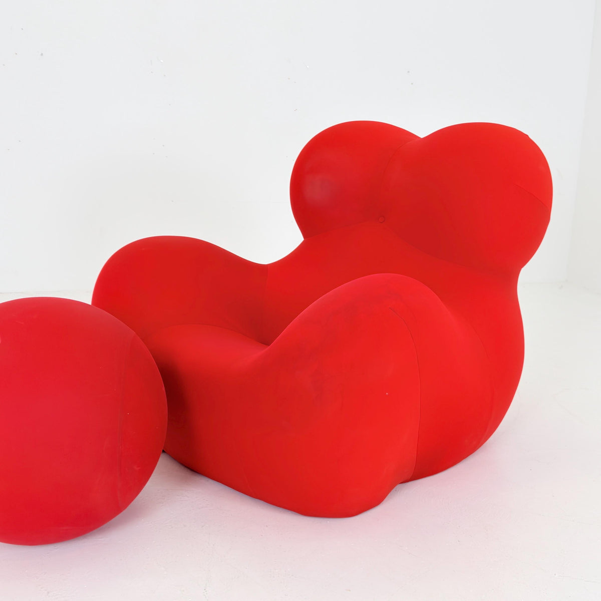 Mid century Up5 La Mamma lounge chair & Up6 Ottoman by Gaetano Pesce for B B Italia, 1980s, Italy