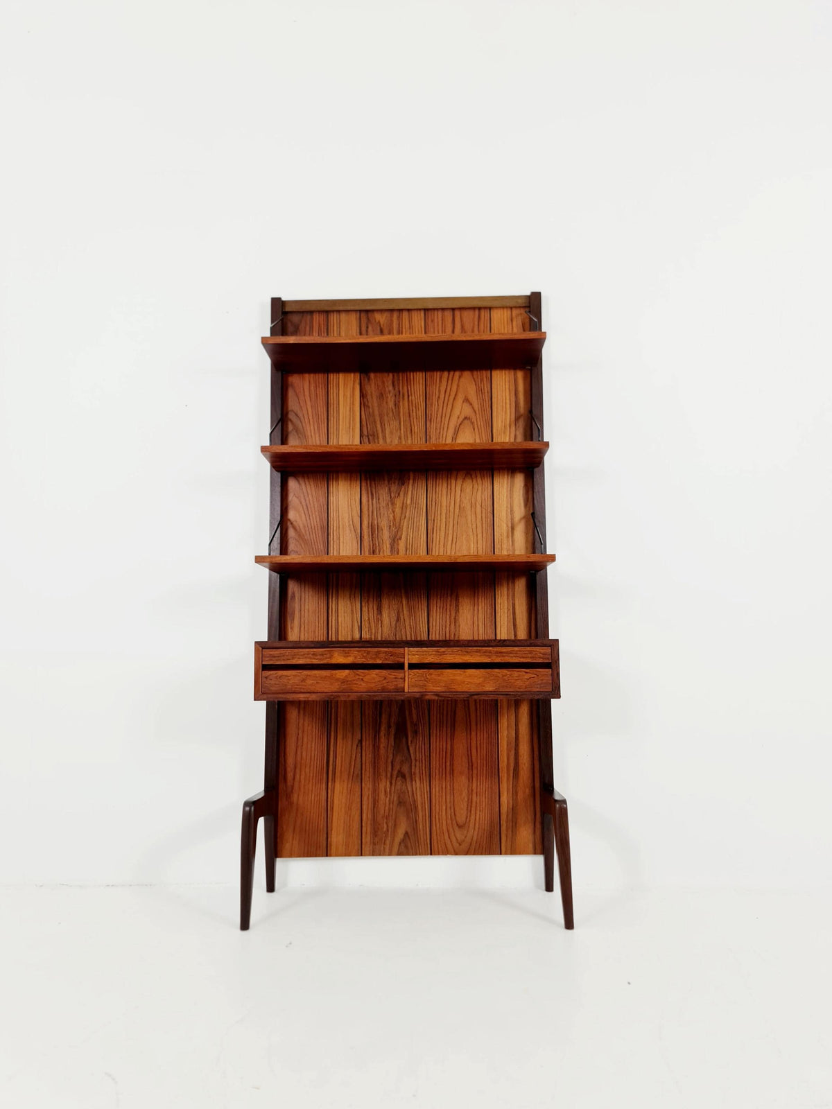 Ultra Rare Poul Cadovius Rosewood Wall Unit / Shelving System (1960s) – Mid-Century Modern Danish Masterpiece