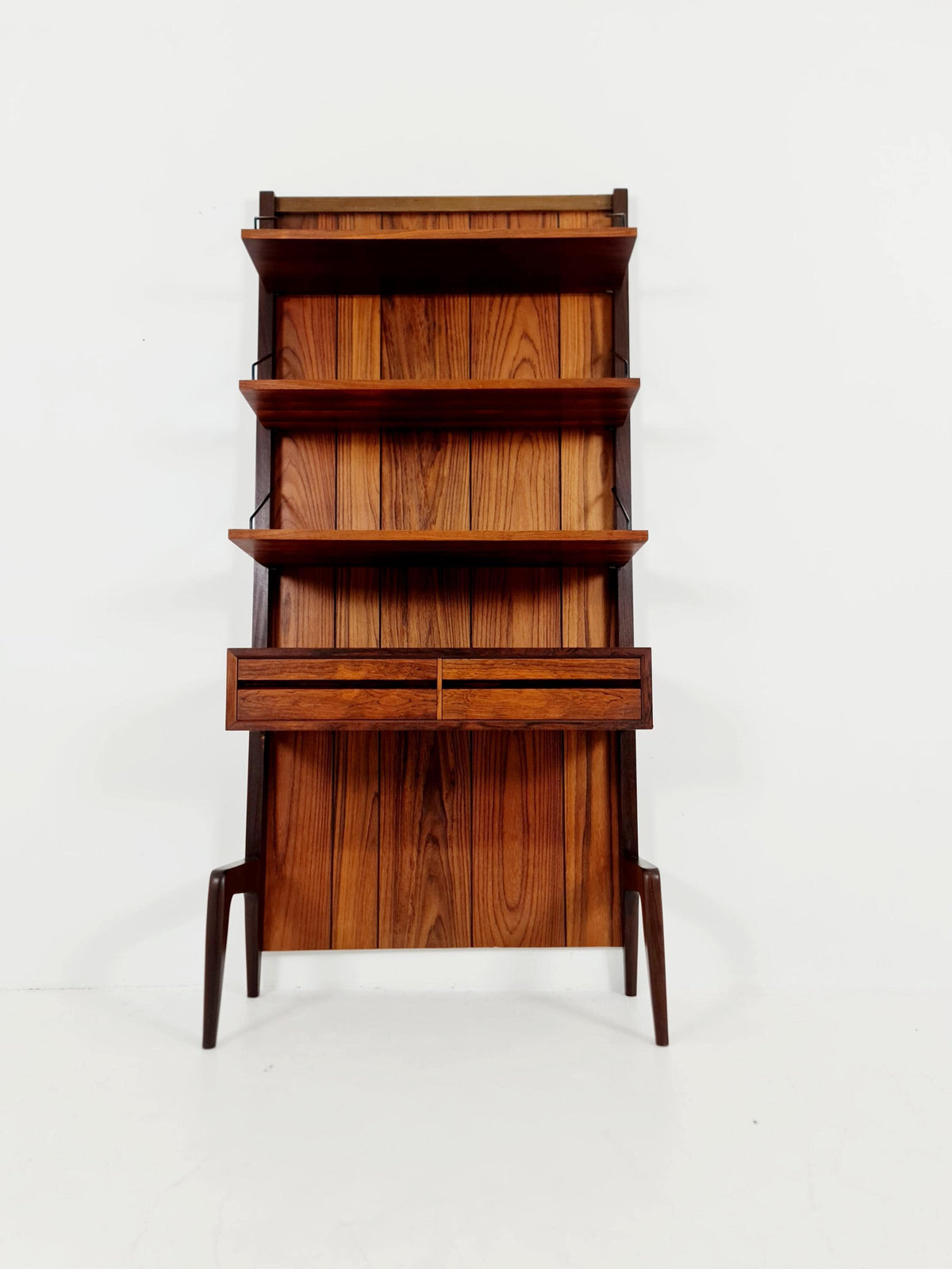 Ultra Rare Poul Cadovius Rosewood Wall Unit / Shelving System (1960s) – Mid-Century Modern Danish Masterpiece