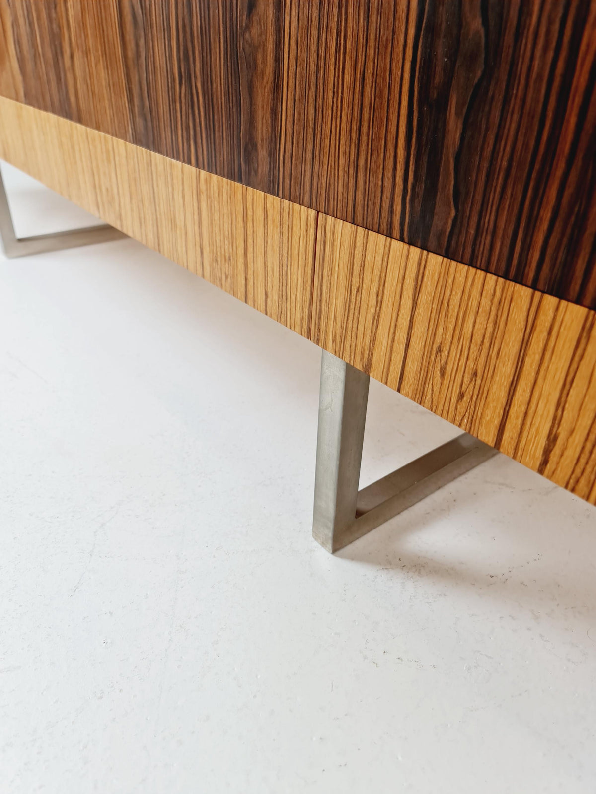 Rare Mid Century Rosewood Sideboard Room Divider | Freestanding Credenza Late 1960s | Danish Modern Long Credenza