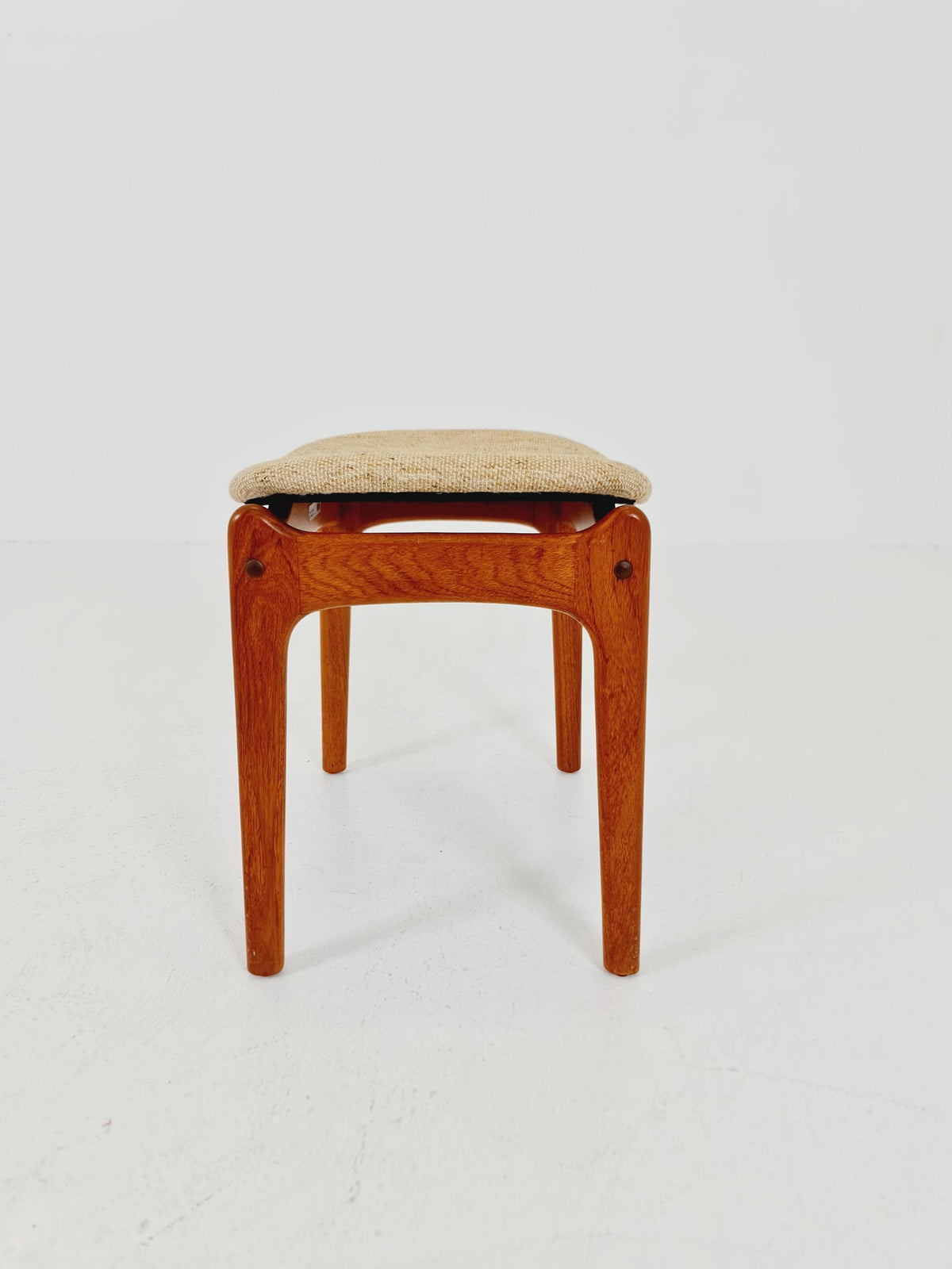 Vintage Danish teak stool ottoman by Erik buch for O.D Möbler , 1960s