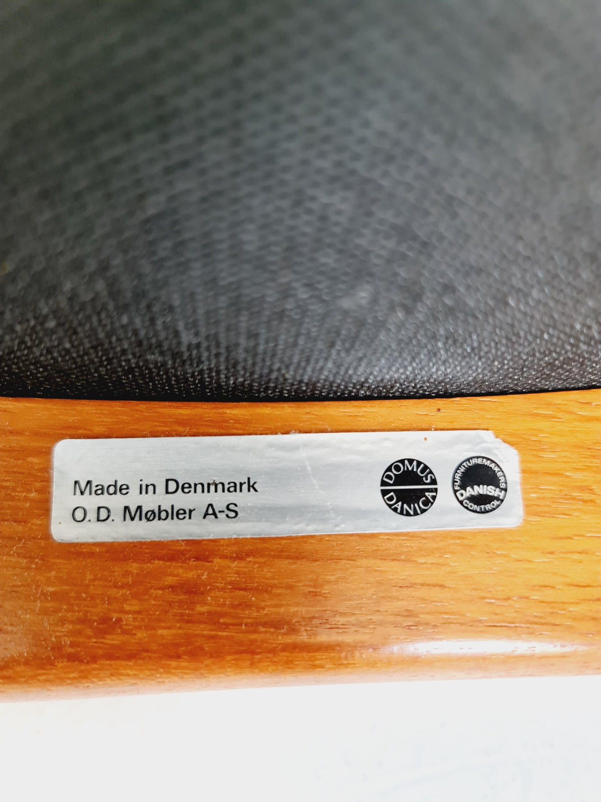 Vintage Danish teak stool ottoman by Erik buch for O.D Möbler , 1960s